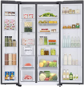 Samsung RS76CB81A3P0 653 L 3 Star Inverter Direct Cool Side By Side Door Refrigerator