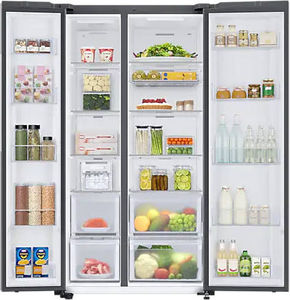 Samsung RS76CB81A341 653 L 3 Star Inverter Direct Cool Side By Side Door Refrigerator