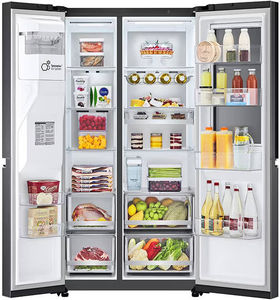 LG GL-X257AMCX 635 L 3 Star Inverter Frost Free Side By Side Door Refrigerator