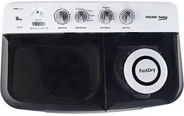 Voltas Beko 8 Kg Semi Automatic Top Load Washing Machine (WTT80DGRT)