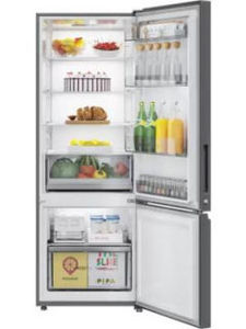 Haier HRB-3753BBS-P 325 L 3 Star Inverter Frost Free Bottom-Mount Freezer Refrigerator