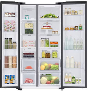 Samsung RS76CG8003B1 653 L 3 Star Inverter Frost Free Side By Side Door Refrigerator