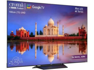 Croma CREL075UGB024601 75 inch UHD Smart Mini LED TV