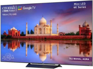 Croma CREL075UGB024601 75 inch UHD Smart Mini LED TV