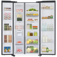 Samsung RS76CB811333HL 653 L 3 Star Inverter Frost Free Side By Side Door Refrigerator