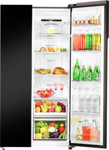 Haier HRS-682KYG-P 602 L 3 Star Inverter Frost Free Side By Side Door Refrigerator