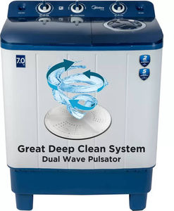 Midea 7 Kg Semi Automatic Front Load Washing Machine (MWMSA070PCH)