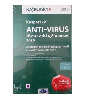 Kaspersky Antivirus 2015 1 pc 3 Year
