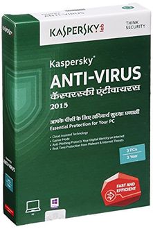Kaspersky Antivirus 2015 3 PC 3 Year