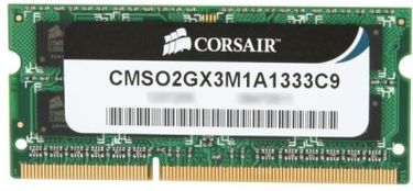 Corsair (CMSO2GX3M1A1333C9) DDR3 2GB Laptop RAM