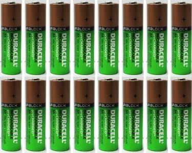 Duracell 2400mAh 16 X  Rechargeable NiMH Precharged   AA Batteries