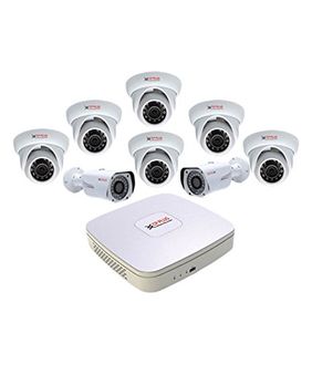 CP PLUS CP-HDCVI 8ChD-6IRD-2L2D 8Channel DVR + 6 Dome IR + 2 Bullet IR CCTV Camera