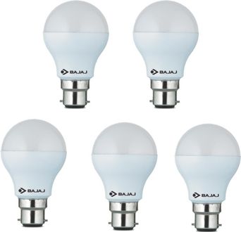 Bajaj 9W White LED Bulb(Pack Of 5) Price in India