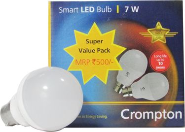 Crompton 7 W LED Bulb Cool Daylight White (Pack of 10)