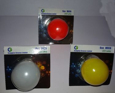 Crompton Greaves 0.5 W LED Bulb B22 Multi color (pack of 3)