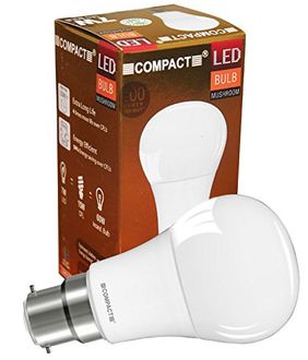 Compact 7W B22 Mushroom LED Bulb (Cool White)