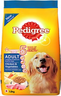 Pedigree Adult Chicken and Veg Chicken, Vegetable Dog Food 1.2 kg