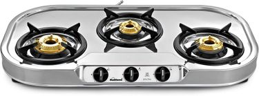 Sunflame Spectra 3B SS 3 Burner Gas Cooktop