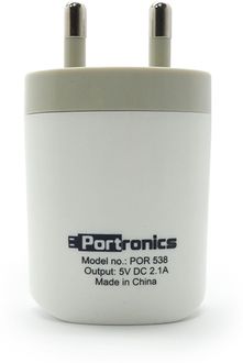 Portronics POR-538 2.1A  Single USB Adapter