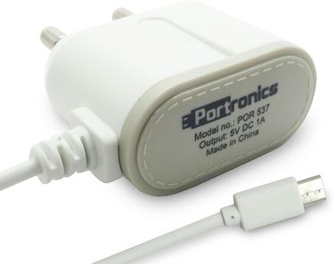 Portronics POR-537 1A Micro USB Wall Charger