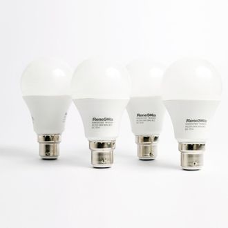 ReneSola 9W B22 LED Bulb (White, Set of 4)