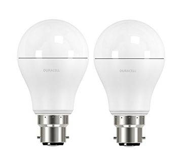 Duracell 9.5W B22 Led Bulb (Warm White, Set Of 2) Price in India