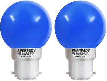 Eveready 0.5 W Deco UP LED Bulb (Blue, Pack of 2)