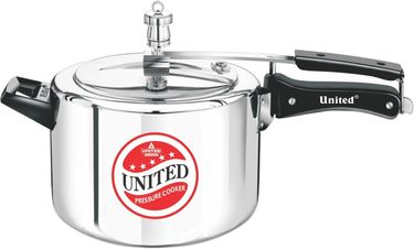 United 1.5 L Aluminium Pressure Cooker (Inner Lid)