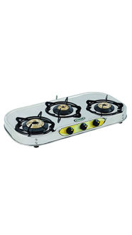 Sunshine VT-3 3 Burner SS Gas Cooktop Price in India