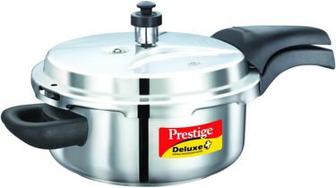 Prestige Deluxe Alpha Stainless Steel 3 L Pressure Cooker (Induction Bottom,Outer Lid)