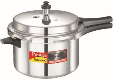 Prestige 10204 Popular Plus Aluminium 5.5 L Pressure Cooker (Induction Bottom,Outer Lid)