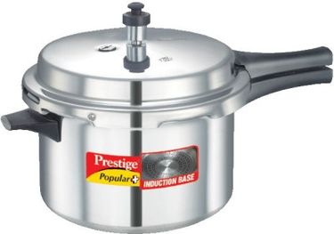 Prestige Popular Plus Aluminium 5.5 L Pressure Cooker (Induction Bottom,Outer Lid)