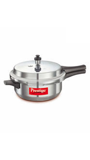 Prestige Popular Aluminium Junior Deep Pan 4.1 L Pressure Cooker (Outer Lid)