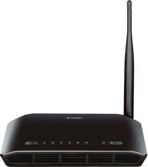 D-Link DSL-2730U Wireless N 150 ADSL2+ 4-Port Router Price in India