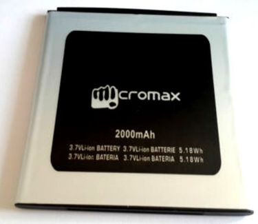 Micromax A120 2000mAh Battery Price in India