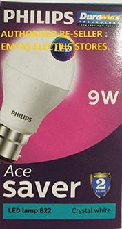 Philips Ace Saver 9W B22 825L LED Bulb (Cool Day Light, Pack Of 5)