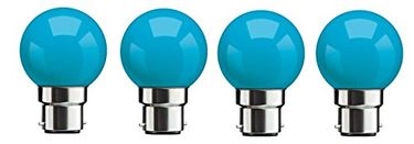 Syska 0.5W B22 LED Bulb (Blue, Pack of 4)