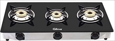 Gilma Trident Manual Gas Cooktop (3 Burner) Price in India