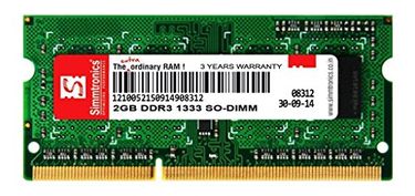 Simmtronics 2GB DDR3 1333Mhz Laptop Ram