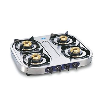 Glen GL-1044 SS-BB AI Gas Cooktop (4 Burner) Price in India