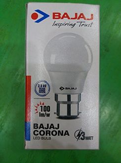 Bajaj Corona 3W LED Bulb (White) Price in India