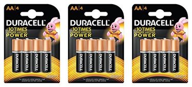 Duracell AA Alkaline Battery With Duralock Technology (12 Pcs)
