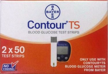 Bayer Contour TS Glucometer Strips (100 Strips)