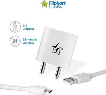 Flipkart SmartBuy  EC112M 2A Fast Charger (With Charge & Sync USB Cable)