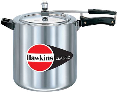 Hawkins Classic CL12 Aluminium 12 L Pressure Cooker (Inner Lid)