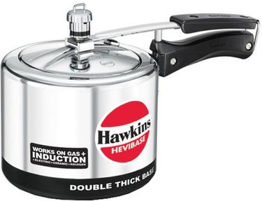 Hawkins Hevibase IH30 Aluminium 3 L Pressure Cooker (Inner Lid)