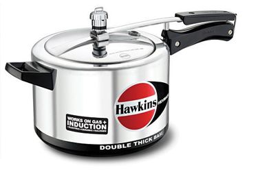 Hawkins Hevibase H56 Aluminium 5 L Pressure Cooker (Inner Lid)
