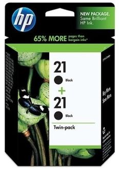 HP 21 2-Pack Black Ink Cartridges