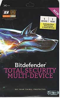 Bitdefender Total Security 2017 1 PC 1 Year Antivirus