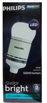 Philips Steller Bright 50W B22 Standard LED Bulb (White)